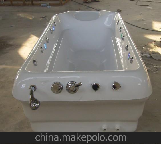亚克力盐浴床 水力按摩床 配淋浴花洒水温调节器 水疗床浴缸2用床