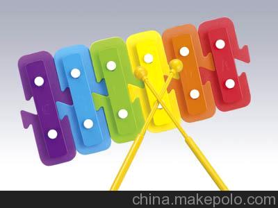 汇乐浴缸交响曲-水木琴206-C 赠4张乐谱 水上敲琴玩具 浮在水面上