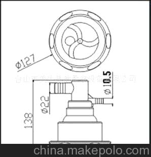 供应按摩浴缸5寸单旋（灰色面盖喷嘴），按摩浴缸喷嘴及配件