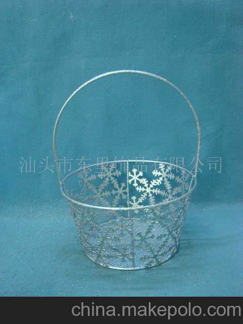 专业生产，供应该圣诞雪花手提篮，沐浴用品家居工艺品