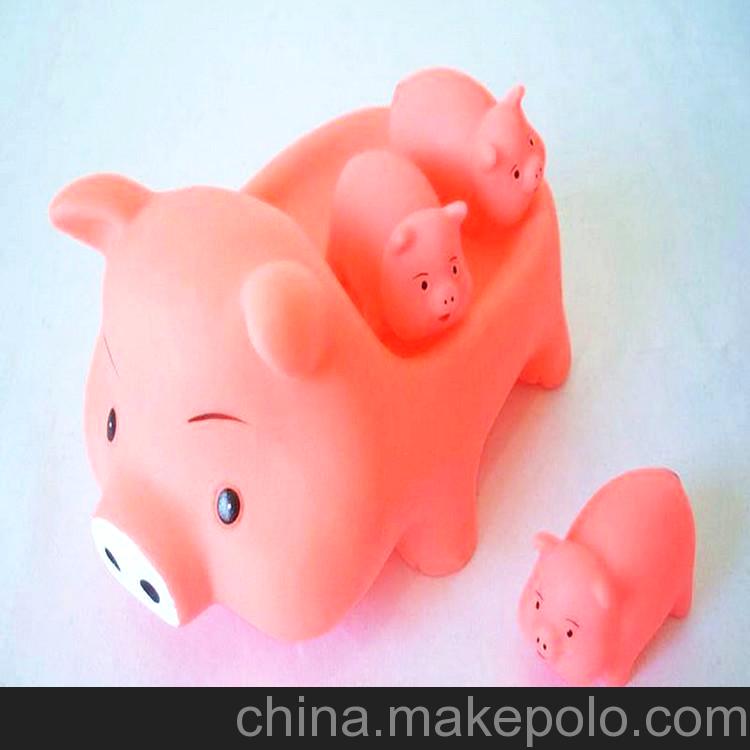 戏水玩具套装母子猪 婴幼儿沐浴用品 儿童洗澡玩具 惨叫玩具