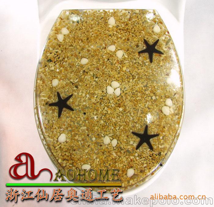 高档树脂坐便器圈板/工艺装饰马桶盖/欧式卫浴洁具/SZD9055