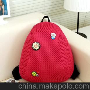 千缘皮具 新款韩版糖果色双肩包休闲学生包旅行背包撞色包包