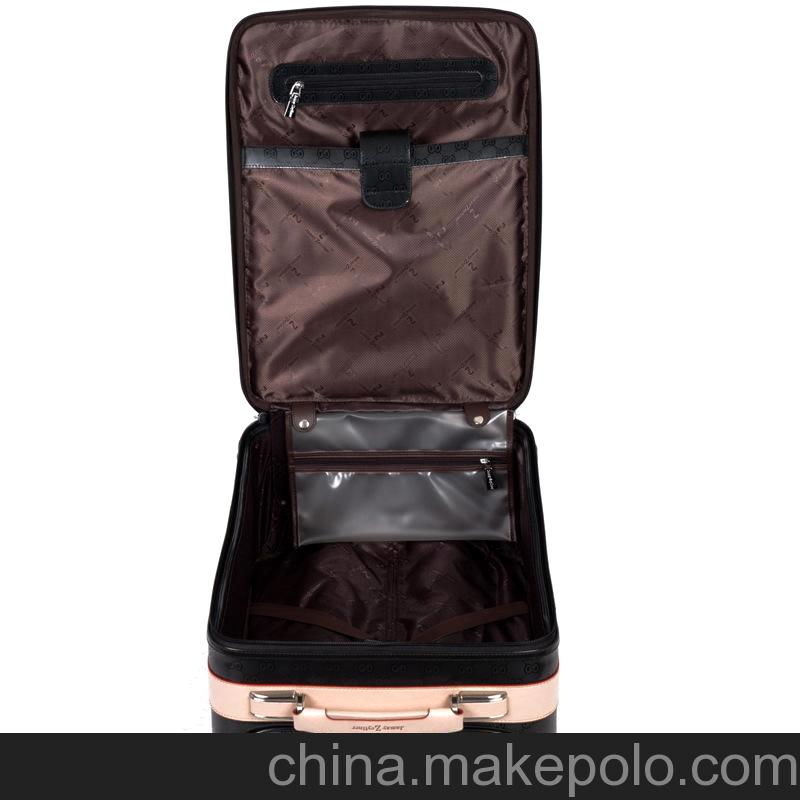 厂家批发 广州白云拉杆箱万向轮旅行箱 牛皮商务行李拉杆包5048-1