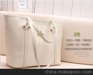2012秋季新款女包 韩版糖果色鳄鱼纹土星包 手提包单肩包女包C134