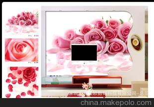 厂家直销 个性墙纸壁画基材 弱溶剂喷绘材料 大型壁画装饰画
