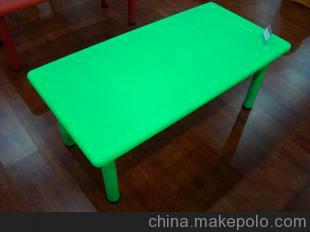 吹塑家具 HDPE 大班学习桌/餐桌 幼教专用 塑钢长桌