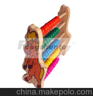 价低优质 供应优质木材环保漆木制玩具计算架幼儿园教具