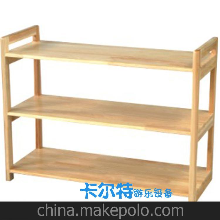 儿童实木书柜 原木杉木松木玩具柜 幼儿园教具柜 储物收纳柜