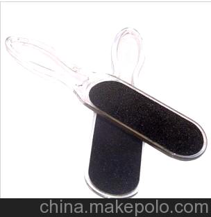 美甲用品足部护理产品去死皮磨脚锉板工具脚砂板双面/透明脚搓板