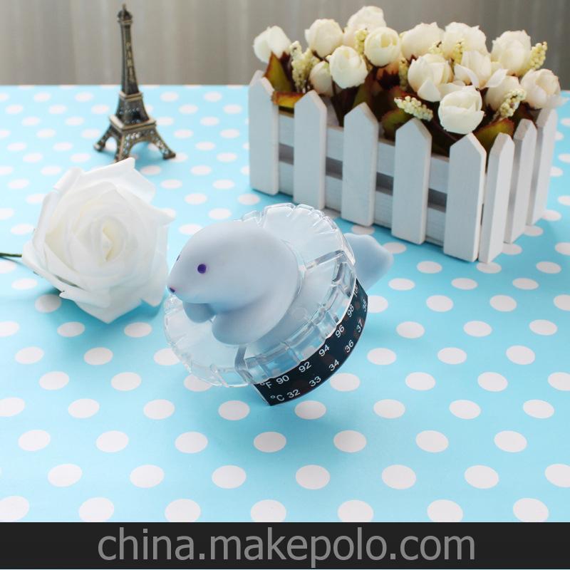 供应海狮温度计 婴儿戏水玩具 泳池玩具 沐浴用品 汕头厂家