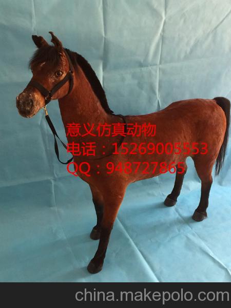 仿真马 活动策划1比1大马模型 静态展示真马模型可载人鞍马标本