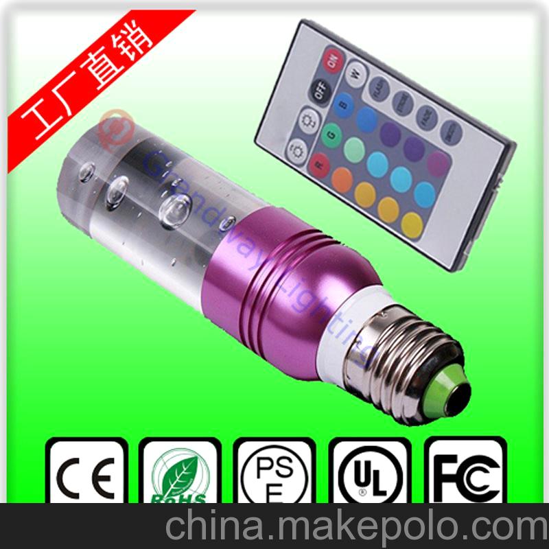 新款供应 led舞台灯 LED RGB水晶灯 led舞台灯光 1*3W带遥控