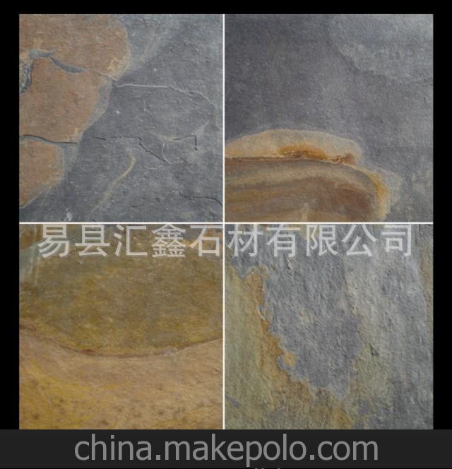 厂家直销锈色天然板岩规格板优质墙面地面装修石材景观工程专用