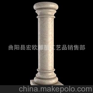 曲阳石材雕刻 大理石柱子方柱罗马柱文化柱图腾柱 装饰柱