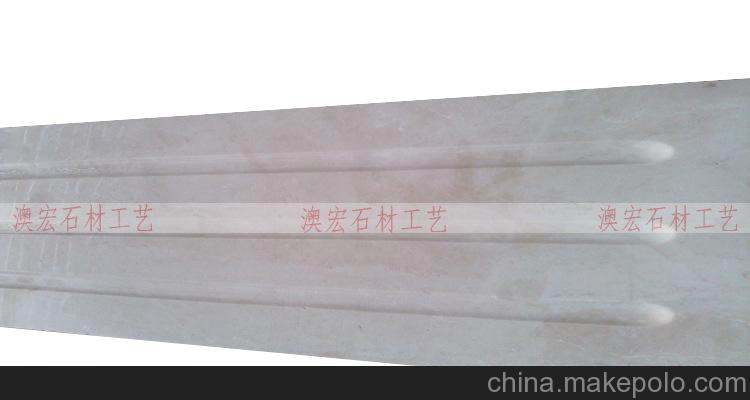 澳宏工艺 白玉兰方形柱 大理石方形柱 云浮石材 石材装饰 拉坑
