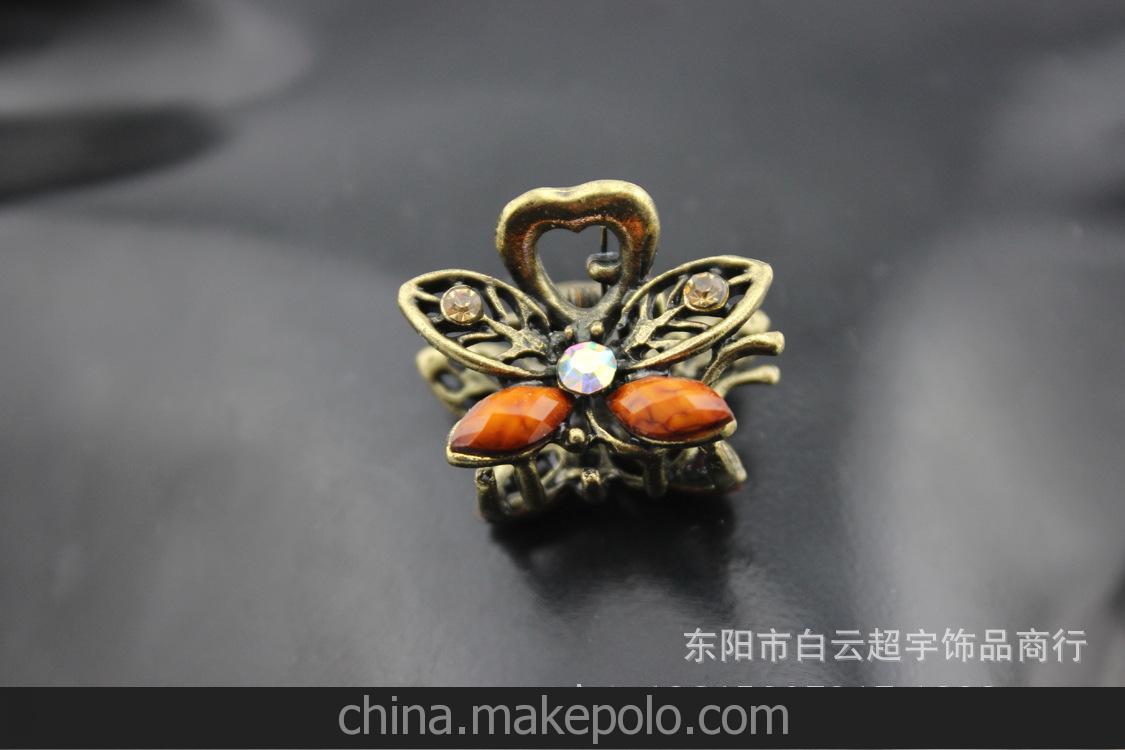 欧美复古外贸原单小抓夹 合金头饰发夹发卡 2元饰品批发