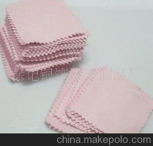 供应8.2*8.2cm鹿皮绒擦金布 珠宝首饰保养布（厂家）不掉毛