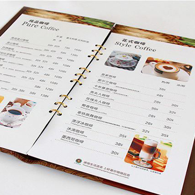 印捷图文-菜谱活页装订