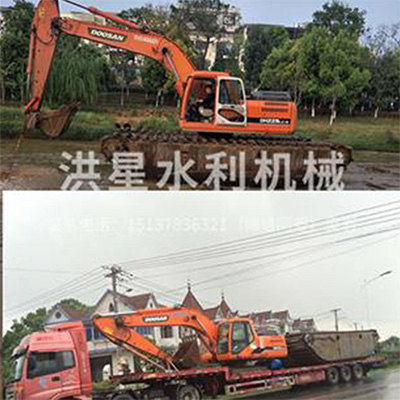 水陆挖掘机施工