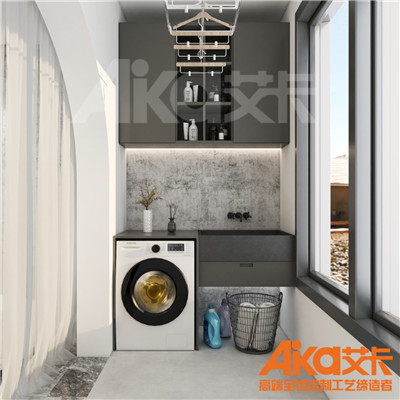 艾卡全铝家居-铝合金阳台柜