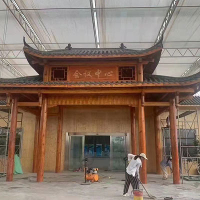 宏盛防腐木-门头