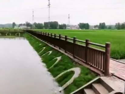 水泥仿木围栏