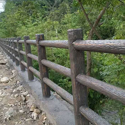 水泥仿木围栏