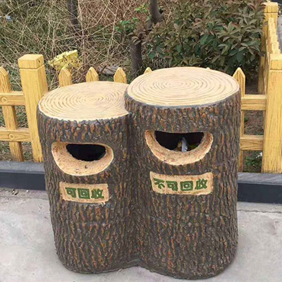 水泥仿木花桶